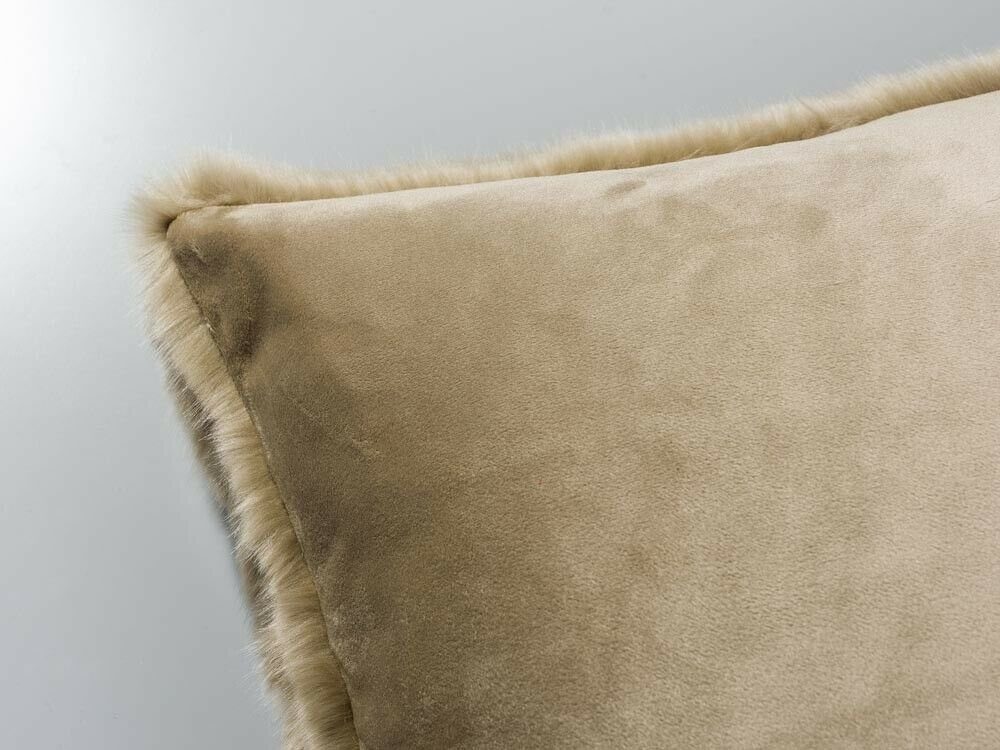 Kissen Taupe Pad 45x45 SHERIDAN PAD Fellkissen Kissenhülle