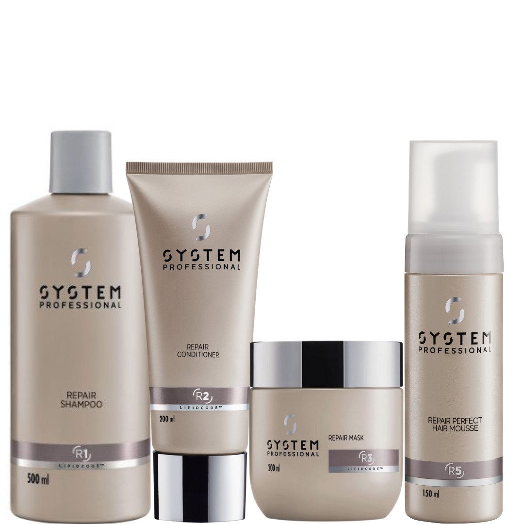 System Professional Haarpflege-Set LipidCode Repair Set XXL, 4-tlg.