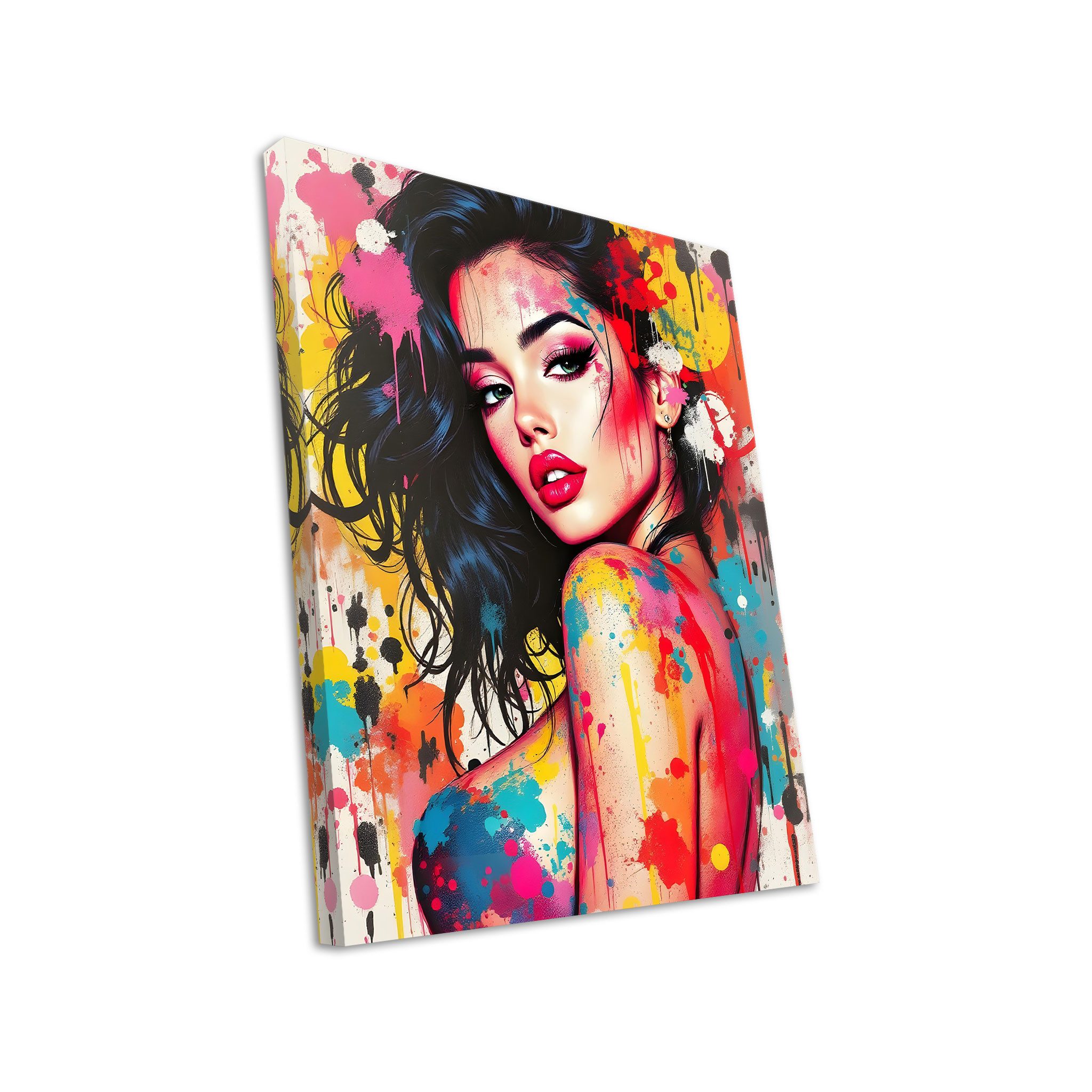 Hustling Sharks Leinwandbild Pop-Art-Bild als XXL Leinwandbild "Color Muse", in 5 unterschiedichen Größen verfügbar