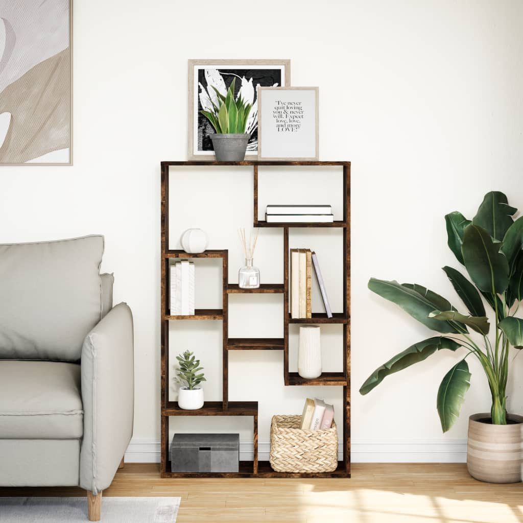 vidaXL Bücherregal Bücherregal Räuchereiche 72x20x120 cm günstig online kaufen