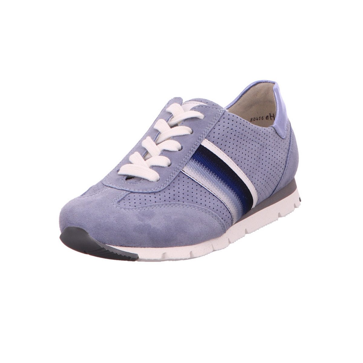Komfort Schnürer für Damen in blau Sneaker