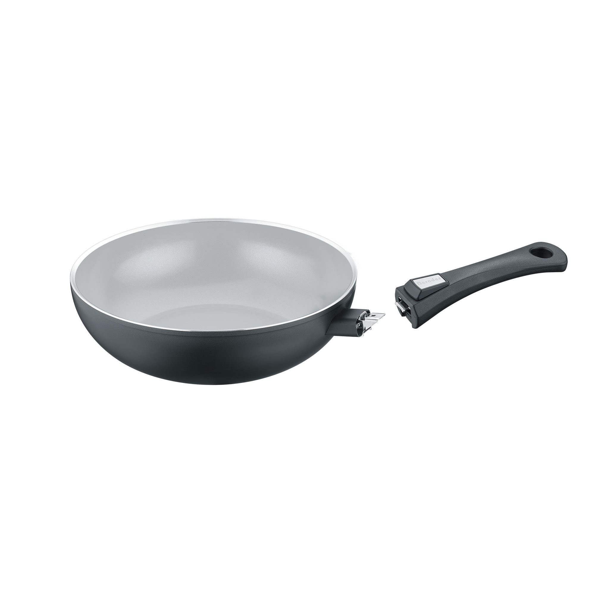 Berndes Wok 28 cm, Aluminium, schwarz - b.perfect, Aluminium, schlaggeschmiedet
