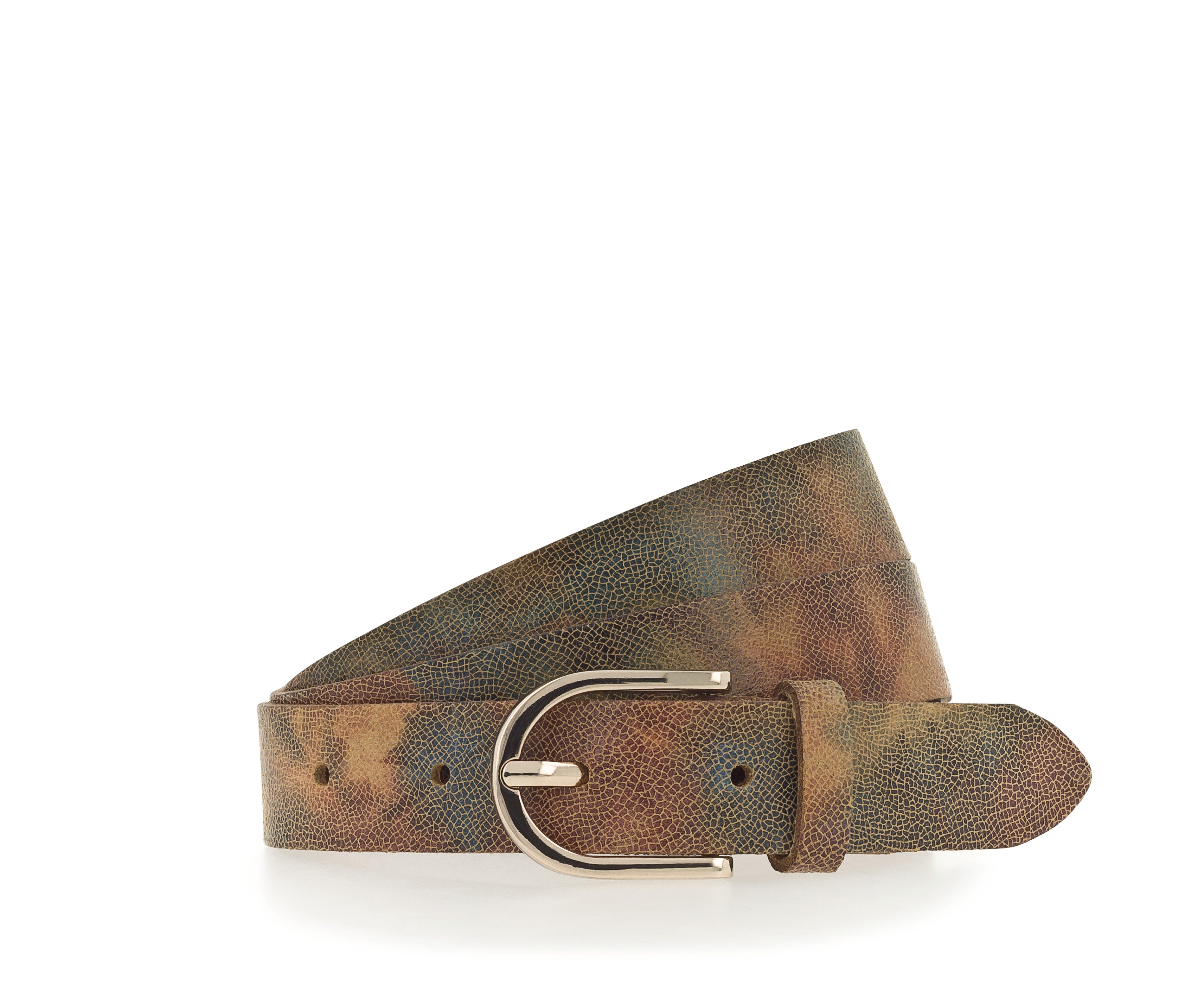 Tamaris Ledergürtel "Claire Gold" Glänzende Schließe, 2,5 cm breit