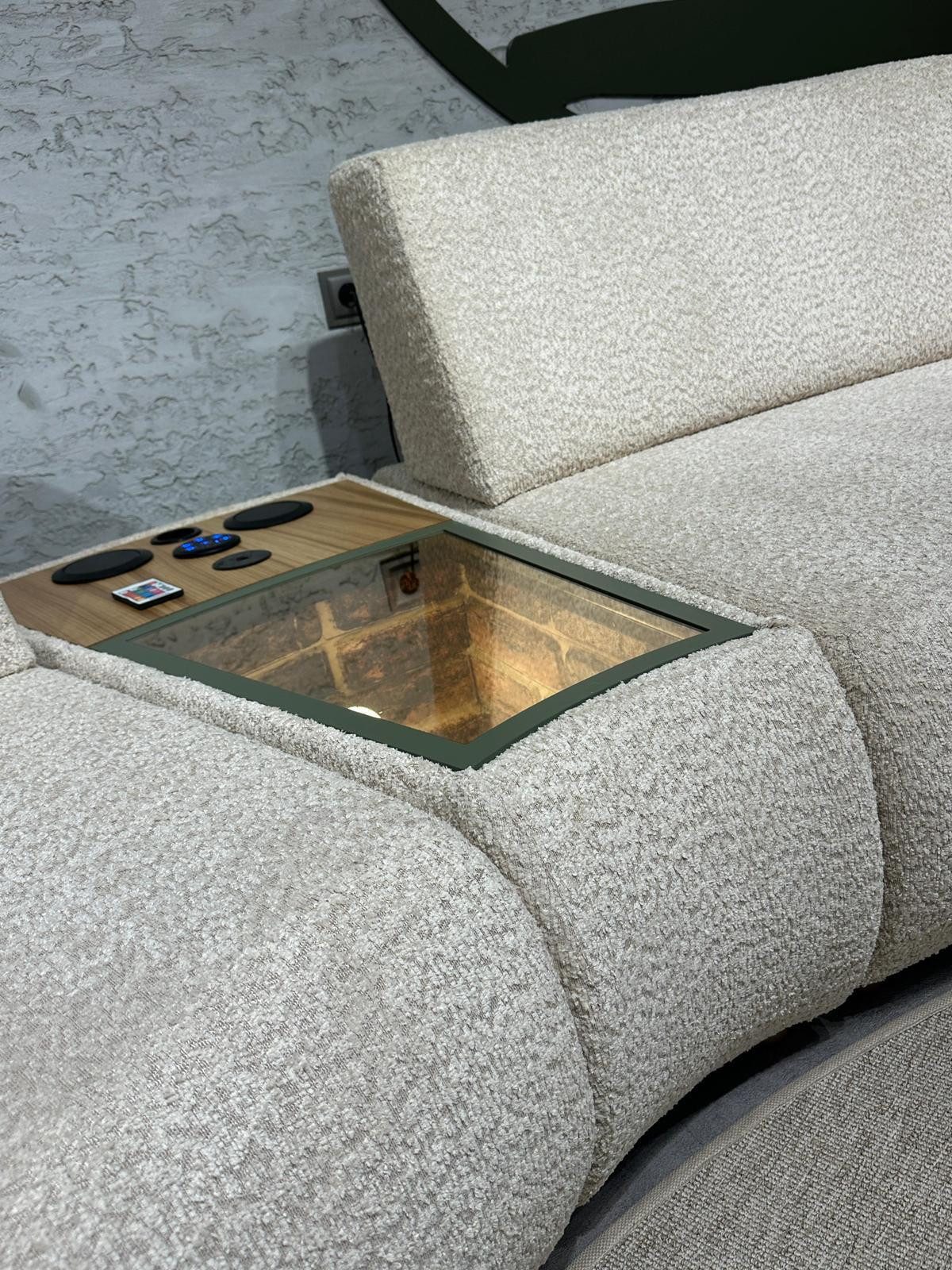 Nobelaa Ecksofa Modulares Ecksofa "Trillium" mit Bluetooth-Soundsystem