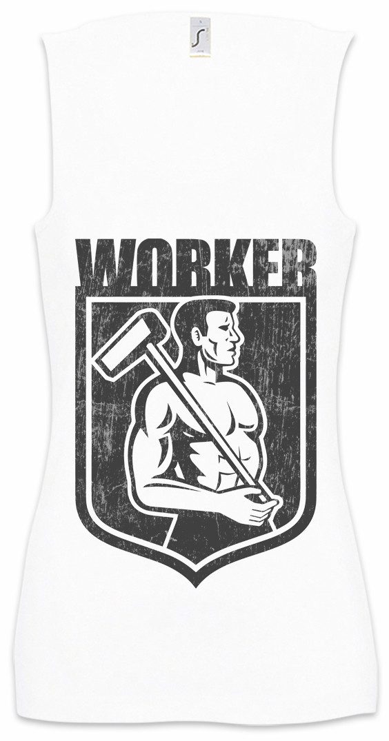 Tanktop Worker II Ärmelloses Damen T-Shirt Handwerk Handwerker Heimwerker