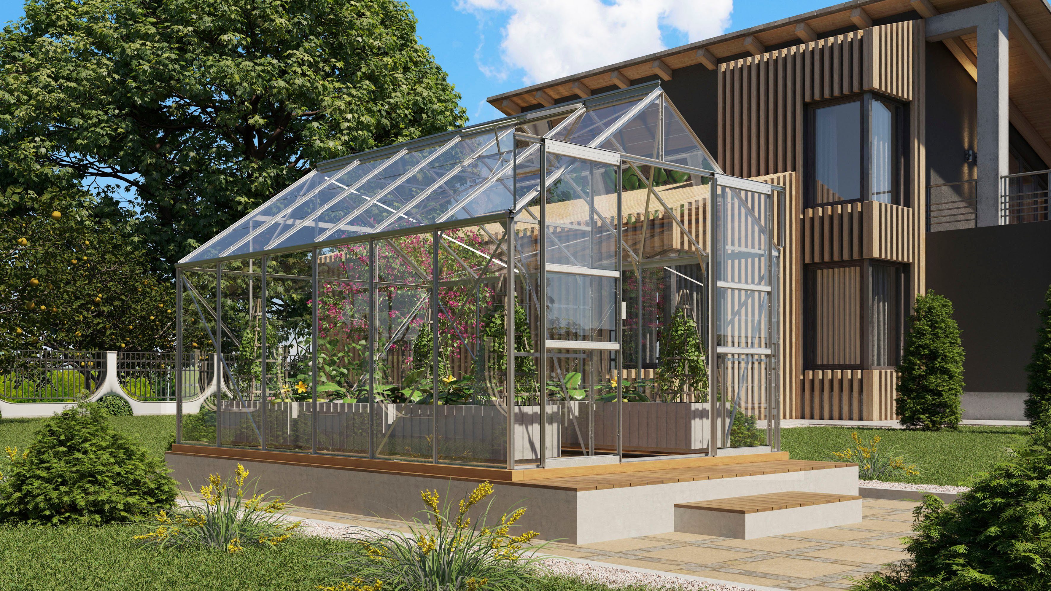 Vitavia Gewächshaus Mars 9900, BxTxH: 2...