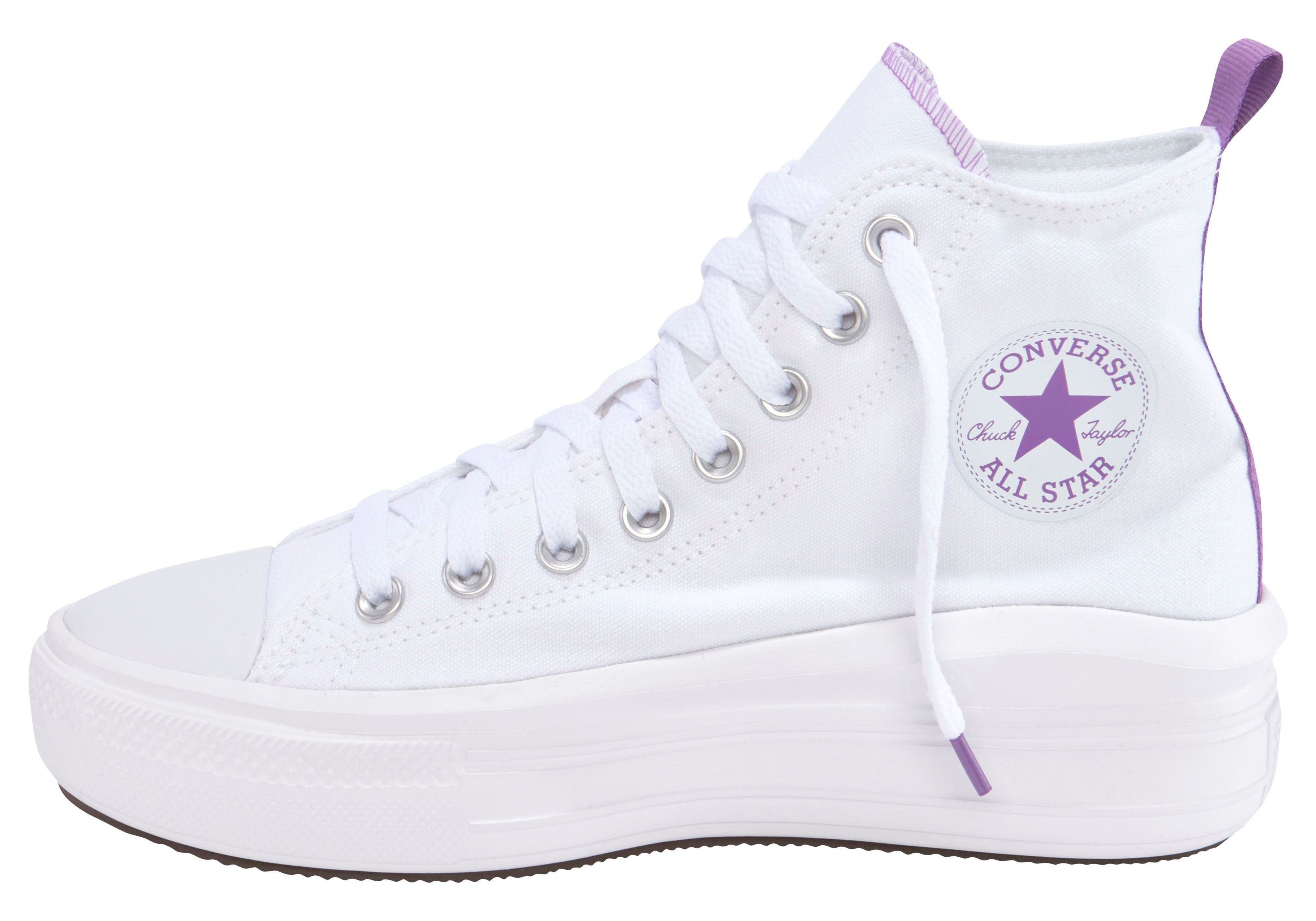 Converse CHUCK TAYLOR ALL STAR MOVE CANVAS PLATFORM HI Plateausneaker (für Jugendliche) – Bild 2 von 5