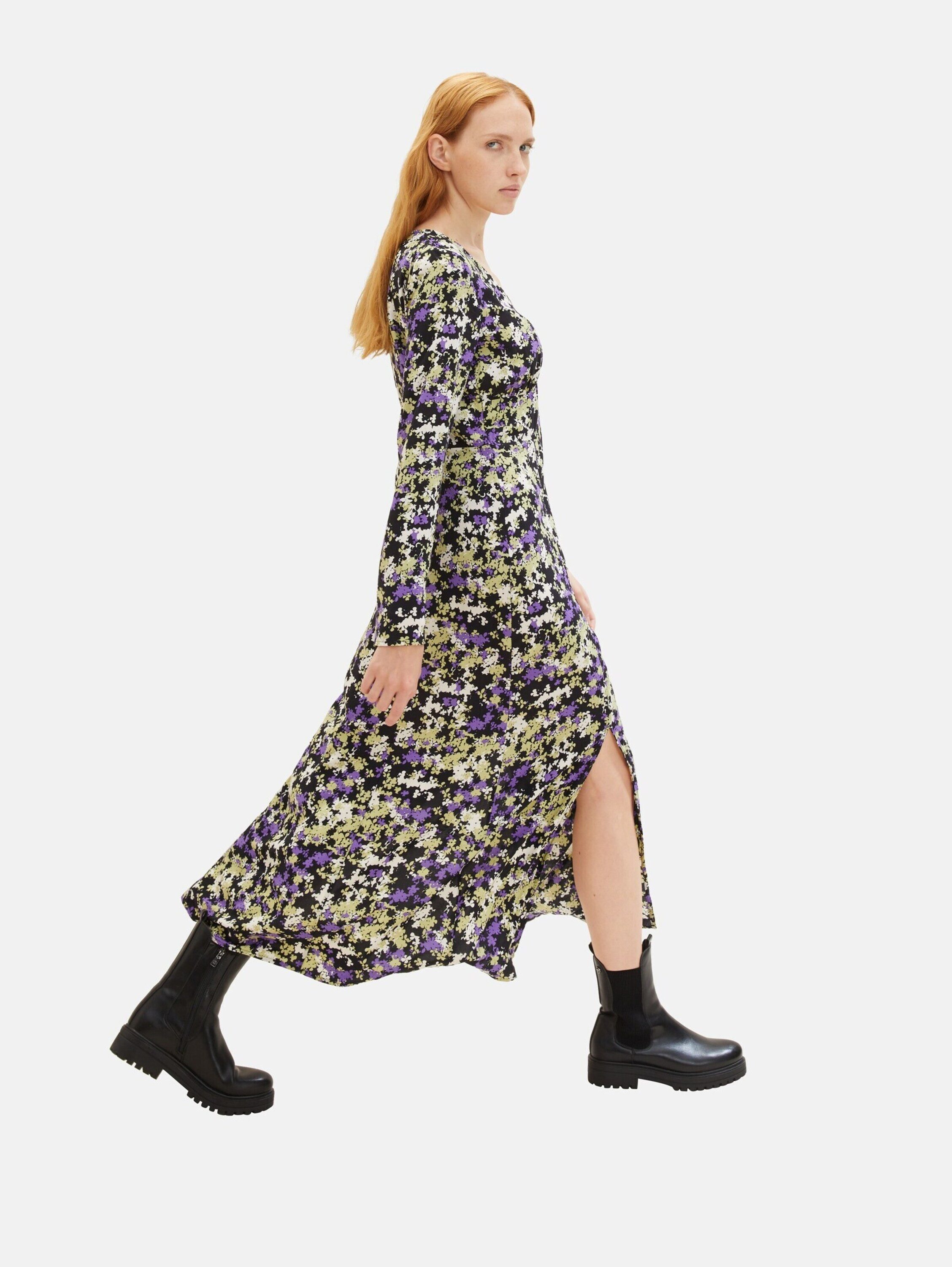 TOM TAILOR Denim Jerseykleid (1-tlg) Drapiert/gerafft