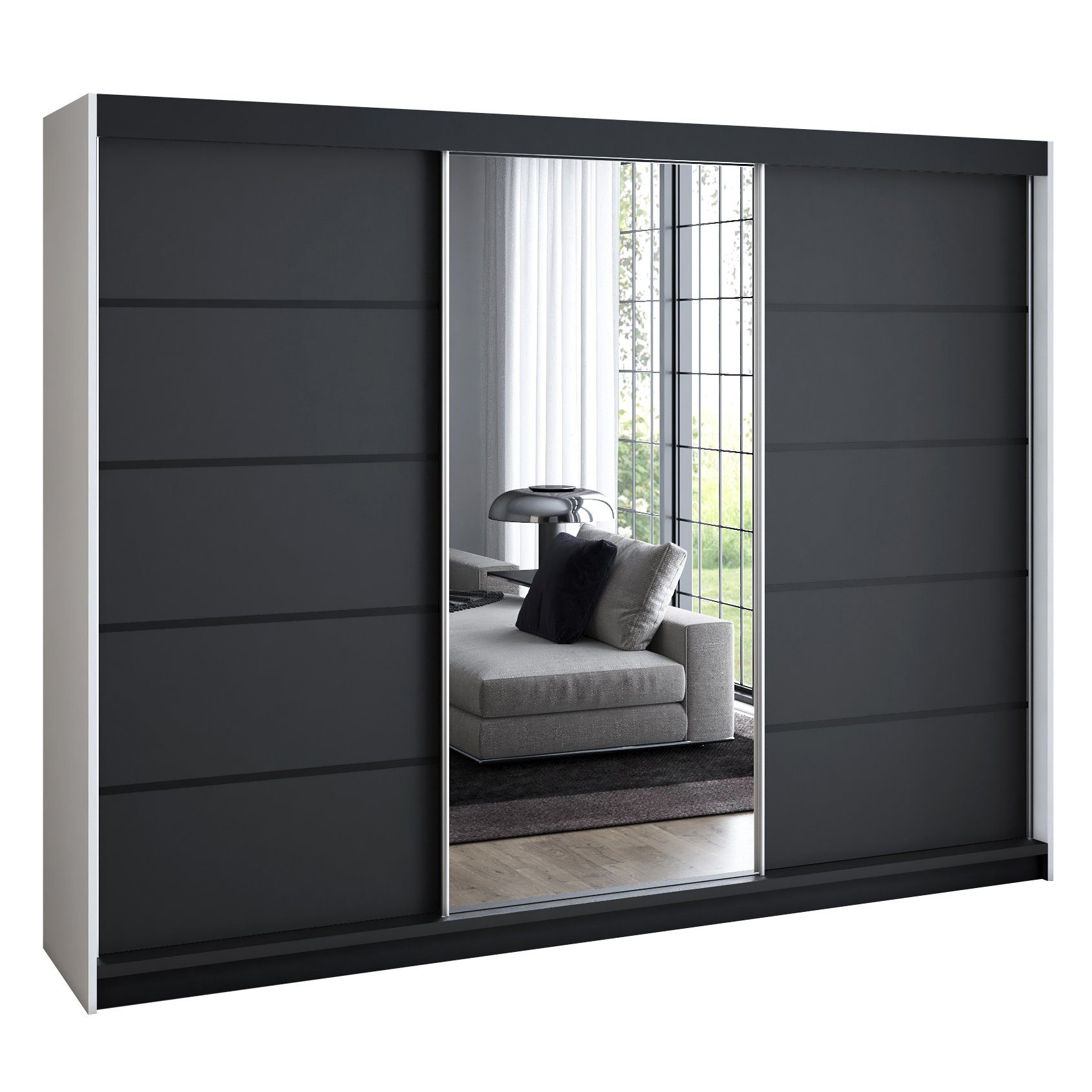 Weiß / schwarz / schwarz