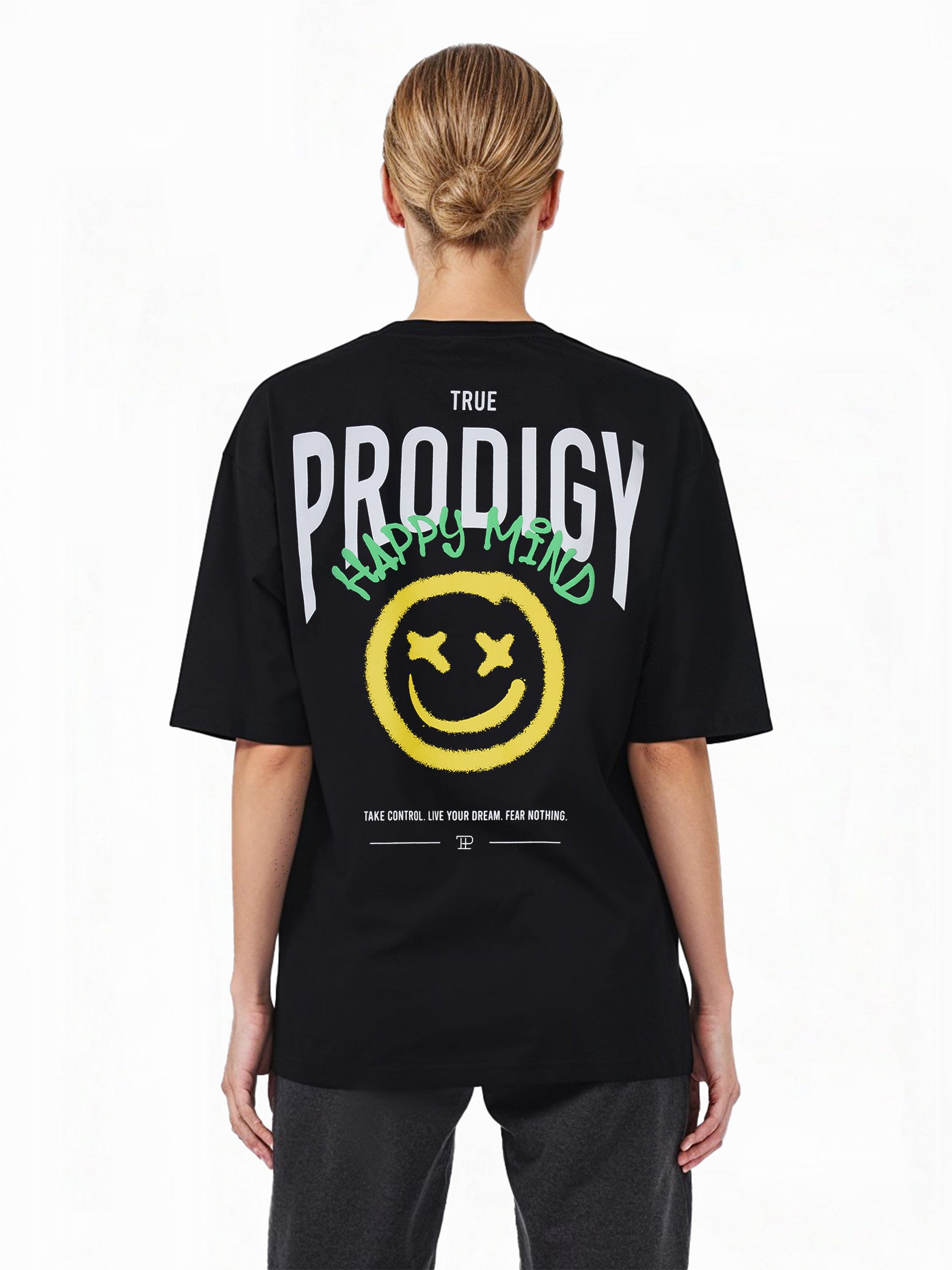 trueprodigy Oversize-Shirt Hajin F Logoprint Rundhals günstig online kaufen