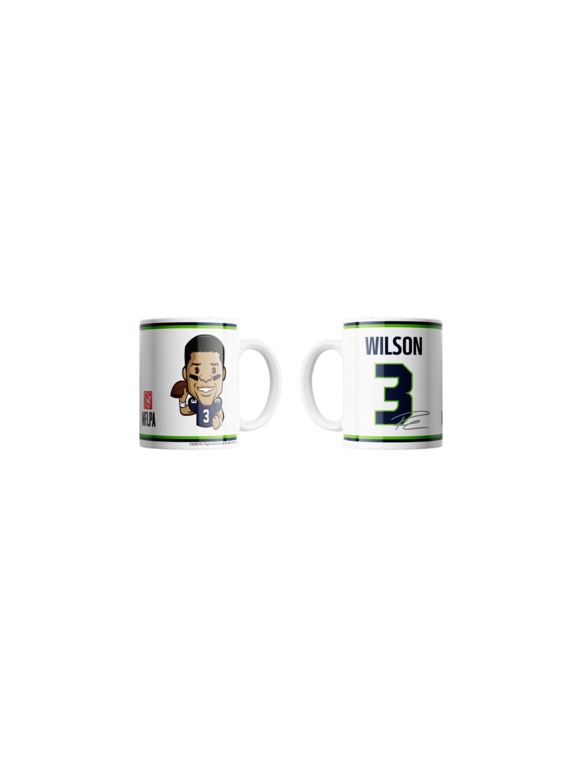 Seattle Seahawks Becher Russell Wilson Emoji Jumbo-Tasse 440 ml, Keramik