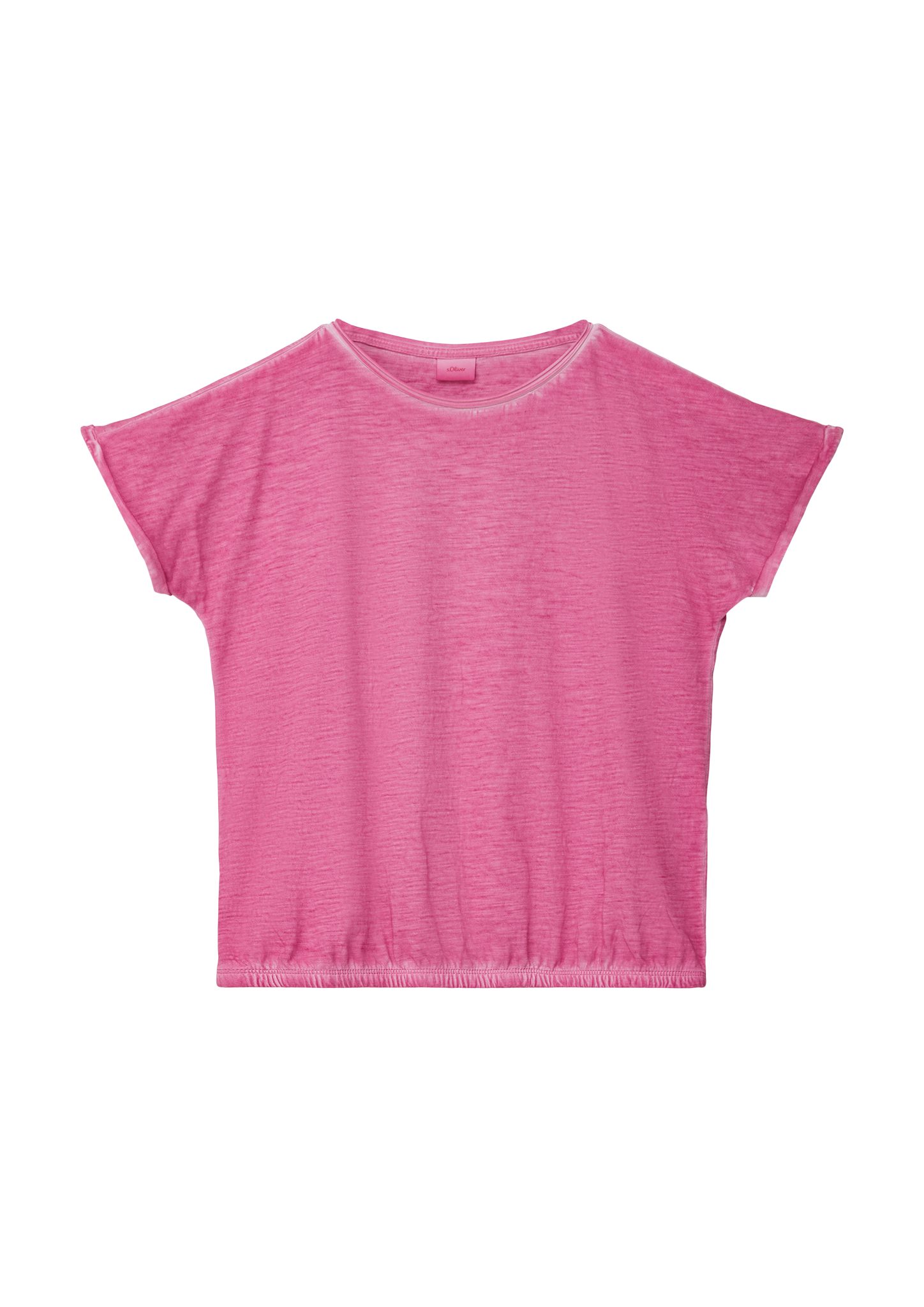 pink T-Shirt s.Oliver aus Kurzarmshirt Baumwolle