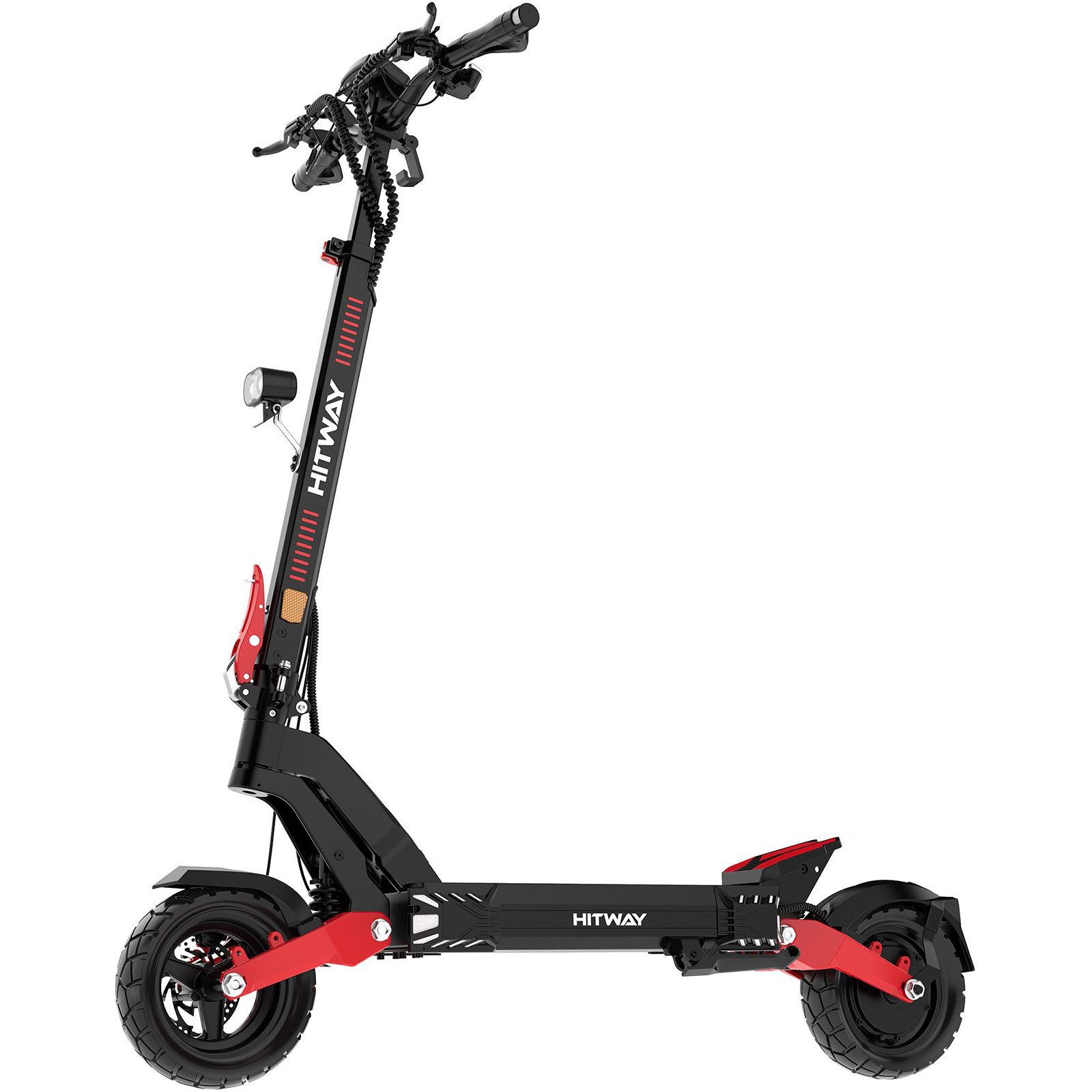 HITWAY E-Scooter H10 Elektroroller bis zu 90km/110km mit Straßenzulassung(ABE), 500 W, 20,00 km/h, (mit Schutzblech), doppelte Stoßdämpfung, Schnellladefunktion, NFC, faltbarer Roller