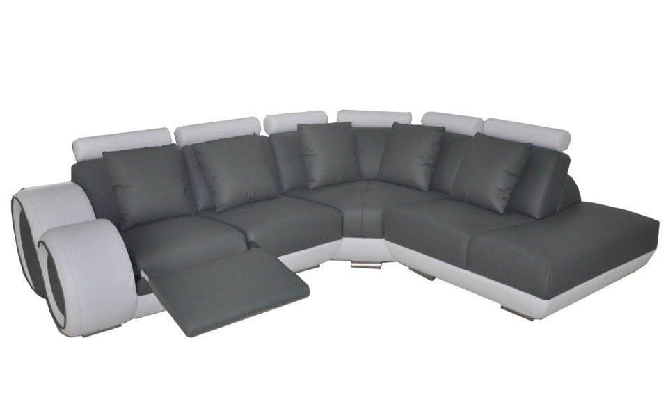 JVmoebel Ecksofa Graue Wohnlandschaft Modernes Sofa Luxus Design L-Form Sofa Neu, Made in Europe