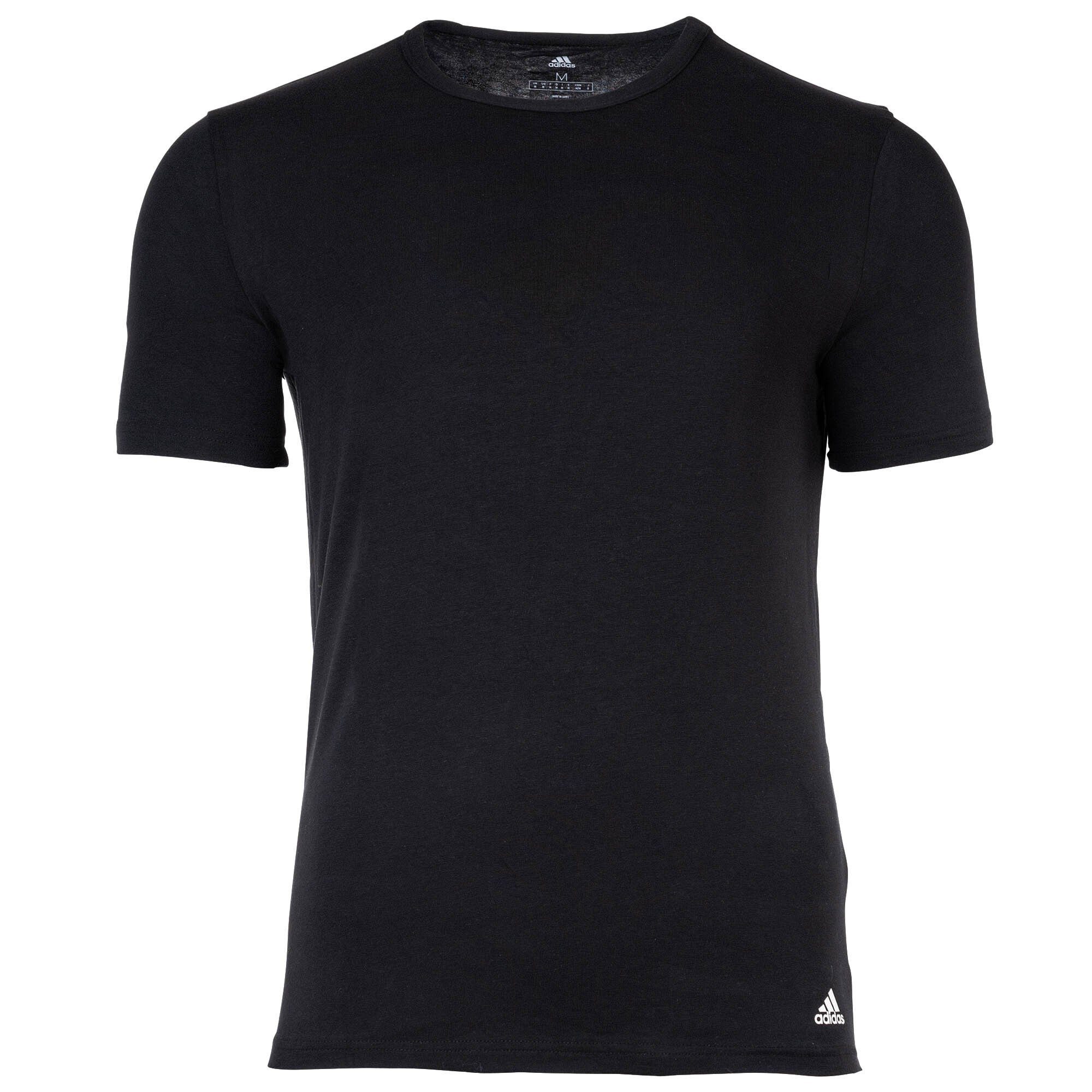 Pack Active Herren T-Shirt 6er Core adidas Schwarz Sportswear Cotton - T-Shirt,