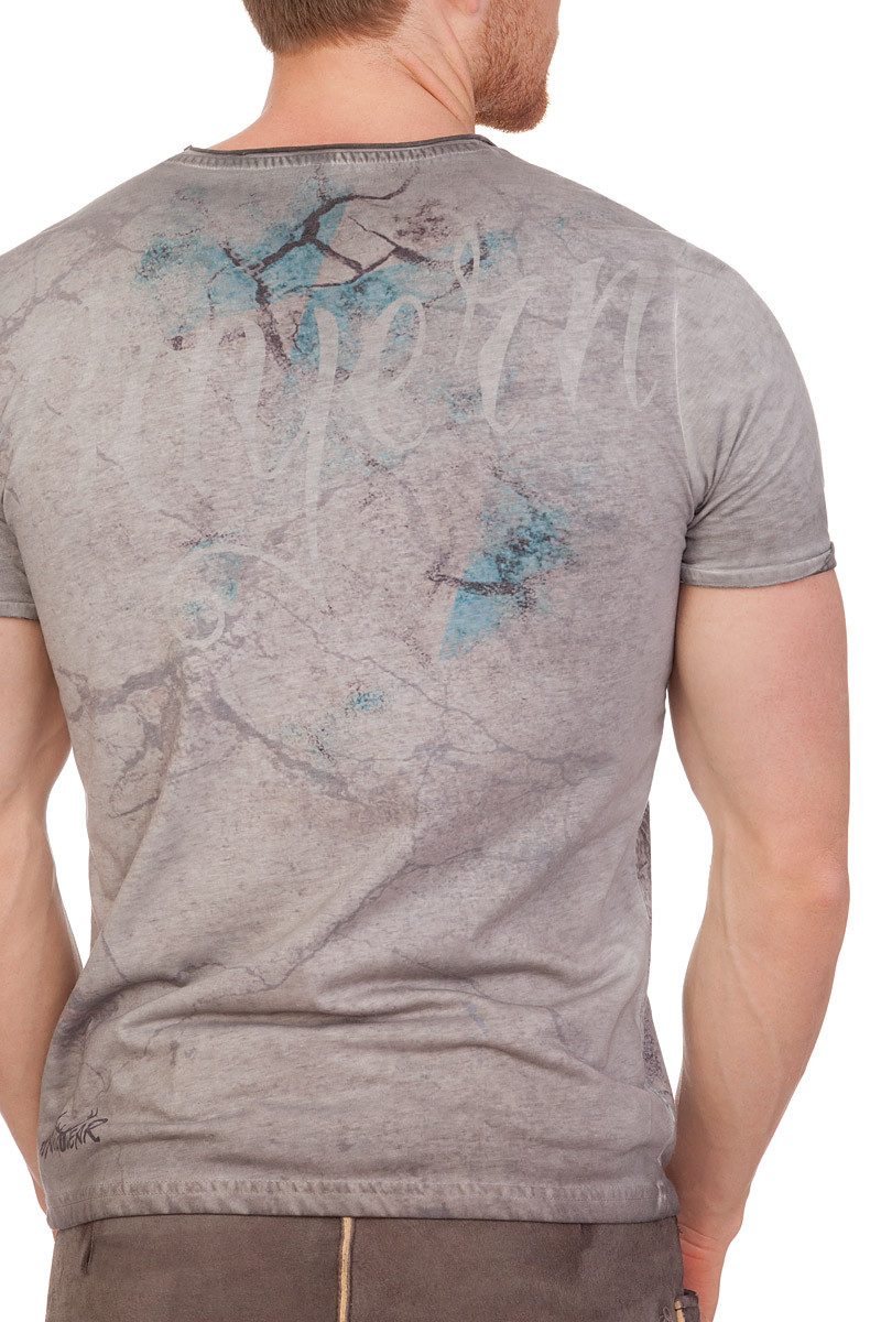 Hangowear Trachtenshirt Trachtenshirt Herren - LARS - grau günstig online kaufen