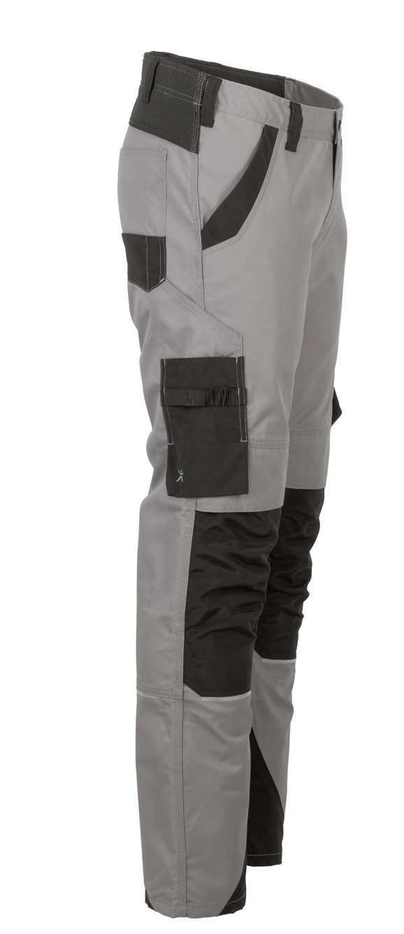 Planam Arbeitsbundhose PLANAM Herren Bundhose NORIT 4-Wege-Stretch Zink/Schwarz – Bild 2 von 4