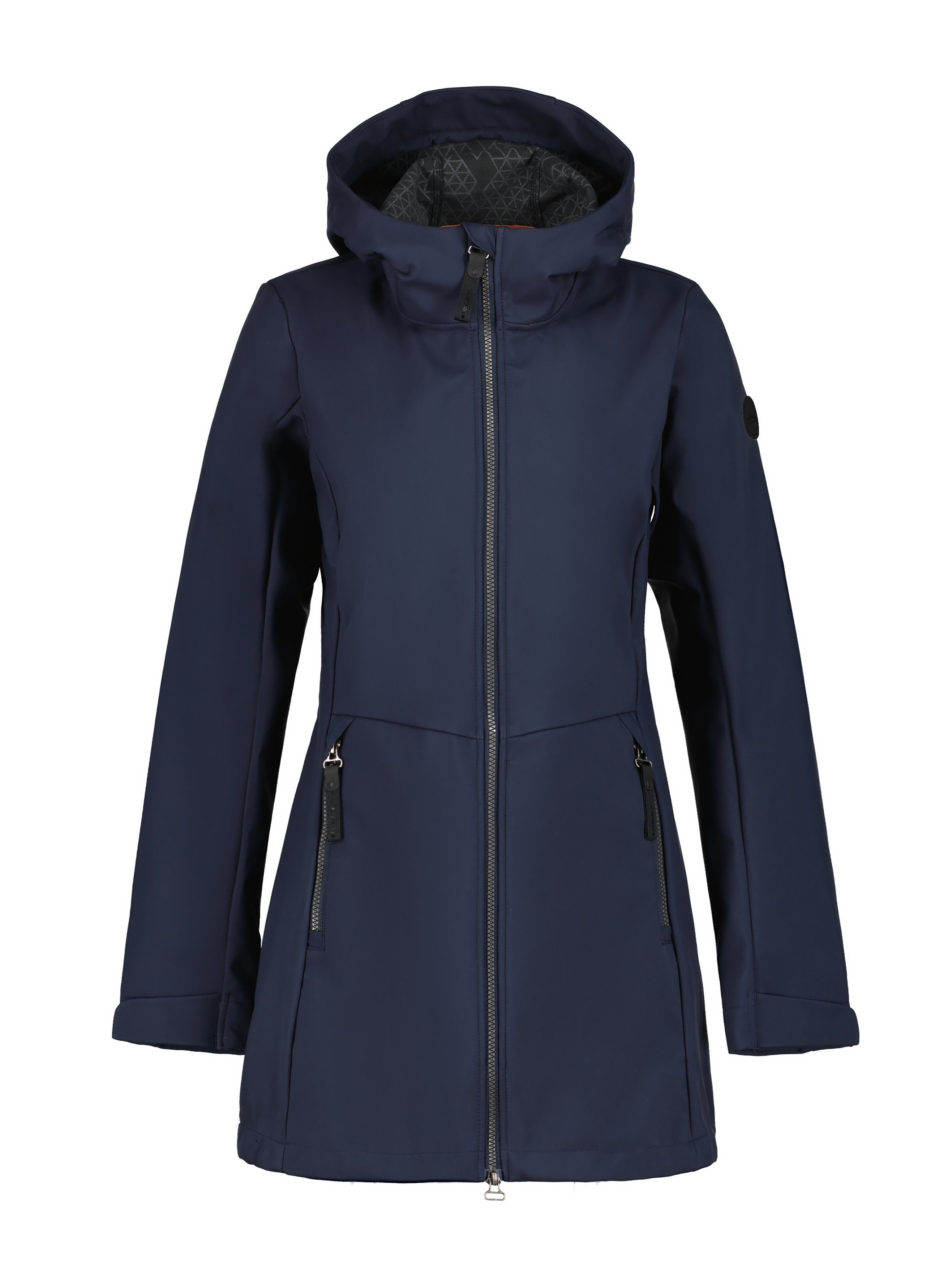 Icepeak Softshelljacke D SOFTSHELLJACKE ALAMOSA mit Markenlabel am Arm dark blue