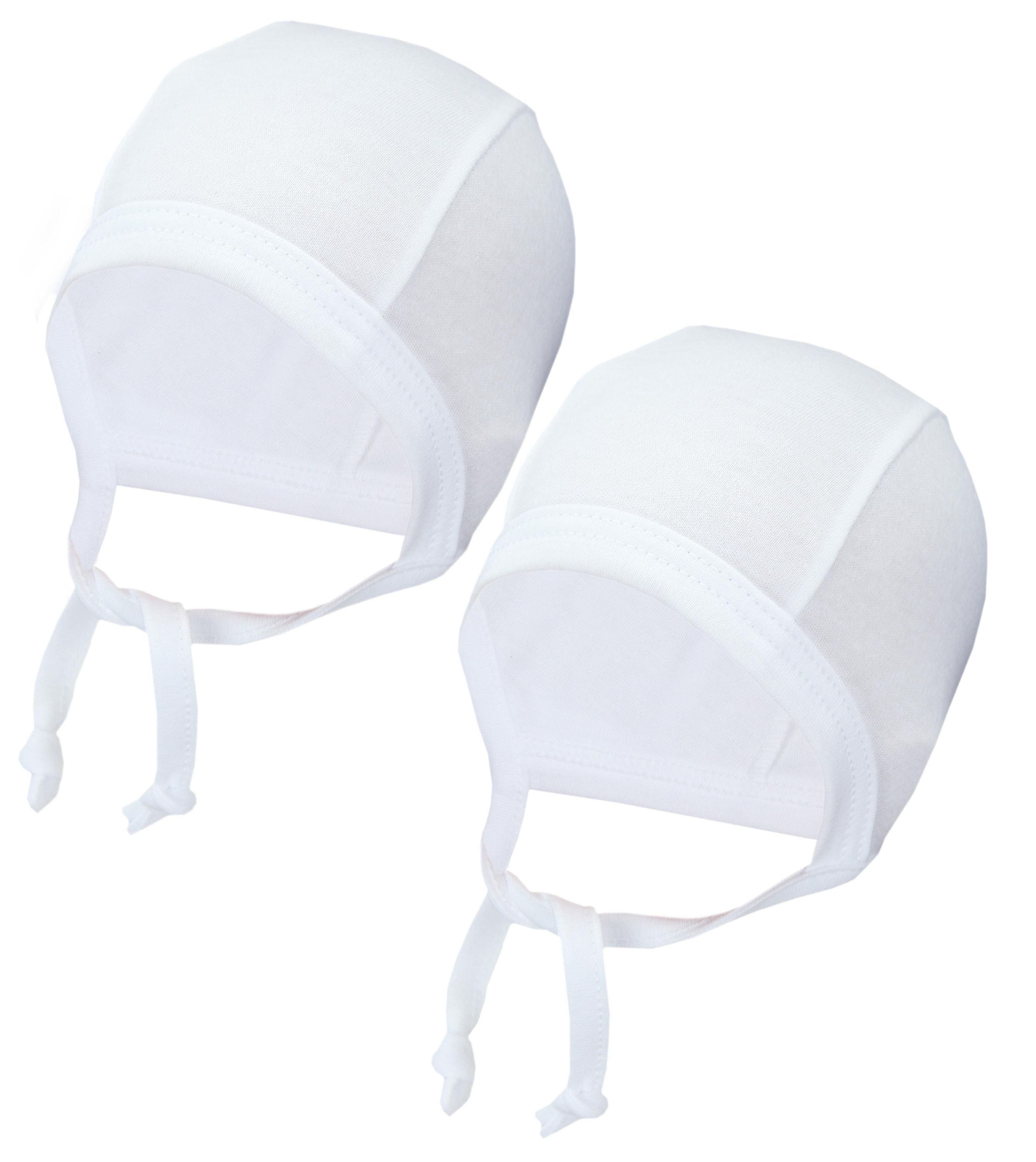 TupTam Erstlingsmütze TupTam Unisex Baby Erstlingsmütze zum Binden 2er Pack