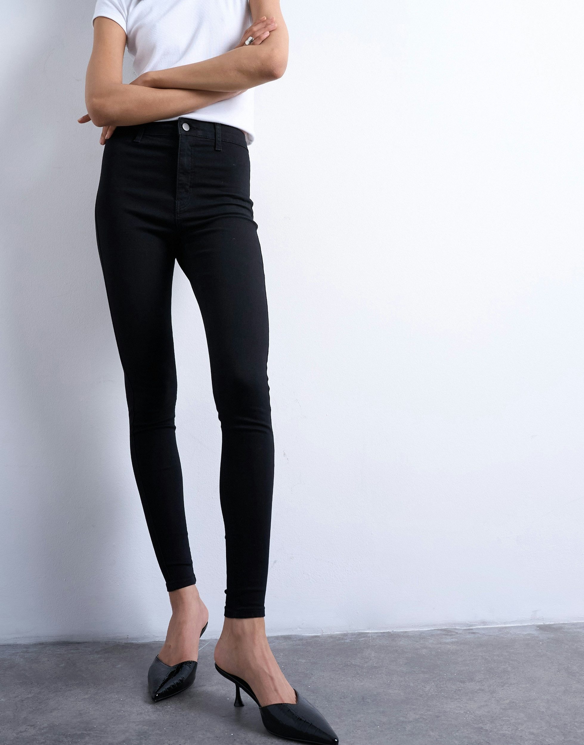TOPSHOP Skinny-fit-Jeans TSJONI HR SKINNY DNM JEANS BL NOOS Baumwollmischung, skinny fit, high waist