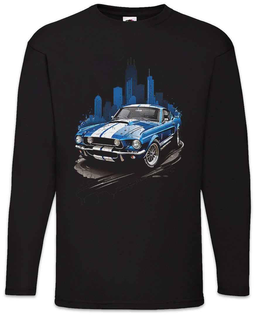 Langarmshirt Shelby Langarm T-Shirt Mustang Eleanor Muscle Auto Cobra Racing Car