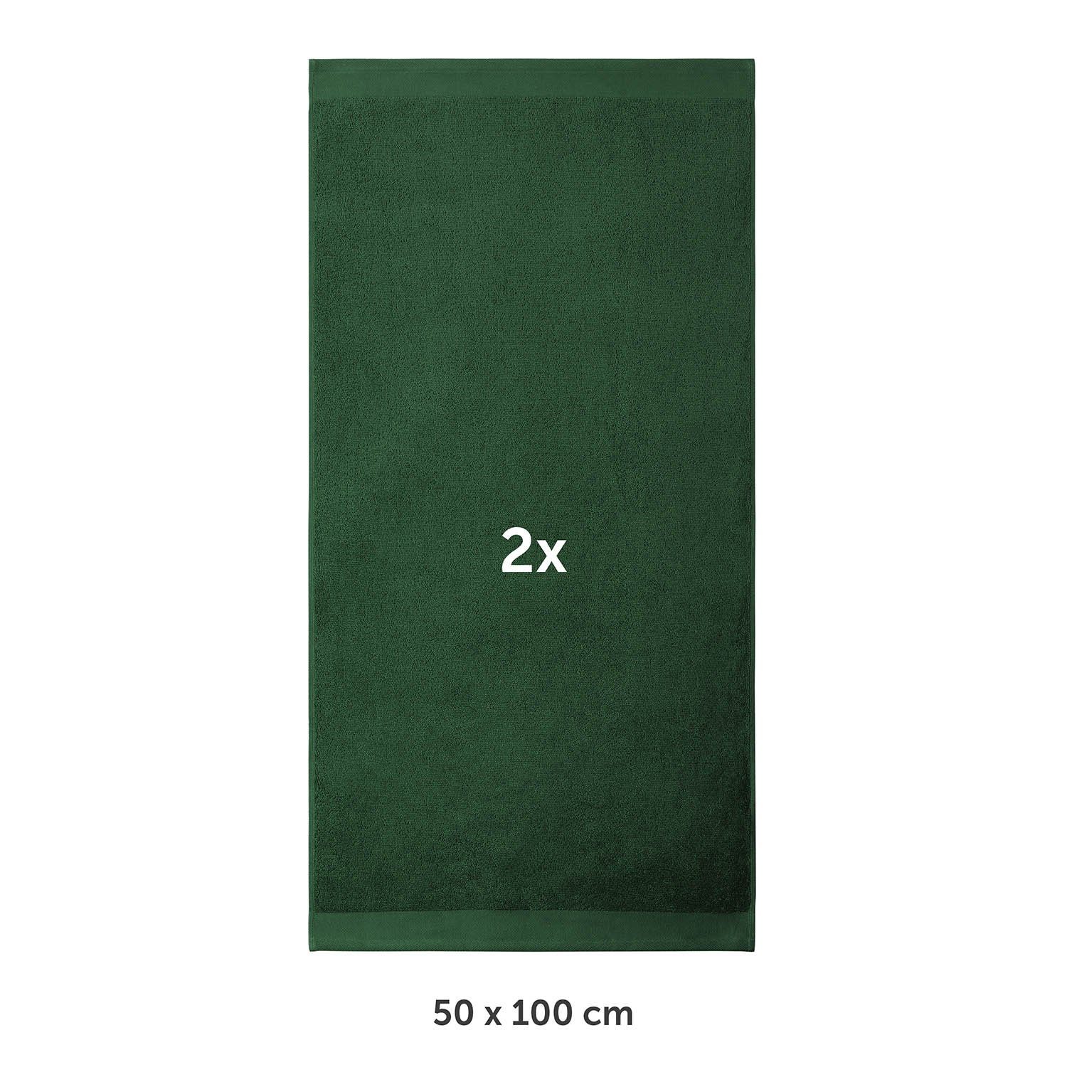Blumtal Handtücher 2er-Set Premium Frottier-Handtücher, 50x100cm, 100% Baumwolle, Frottee (2X (50x100 cm), 2-St), Oeko-TEX zertifiziert - Ultra saugstarkes Frot – Bild 2 von 5