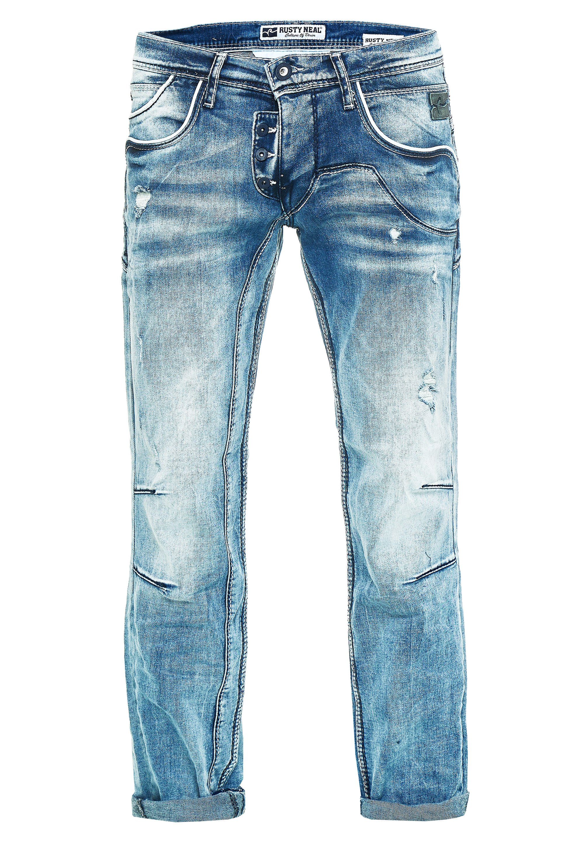 Rusty Neal Bequeme Jeans mit cooler Waschung