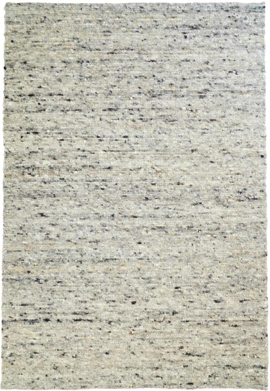 TaCa Home Wollteppich Handweb Woll-Teppich, rechteckig, Höhe: 10 mm, Grau M günstig online kaufen