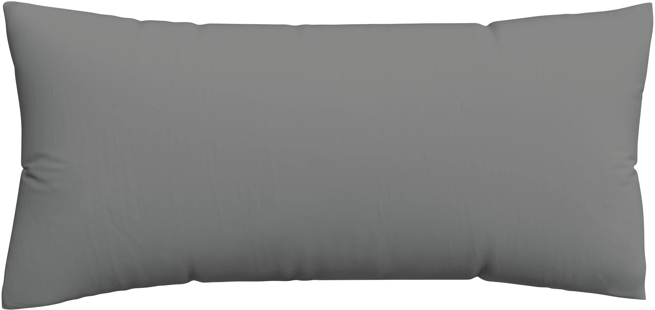 Schlafgut Kissenbezug Premium Kissenbezug Knitted Jersey (1 St), (1 Stück), Ton-in-Ton Reißverschluss, Bio-Baumwolle mit Elasthan, Uni, OEKO Tex