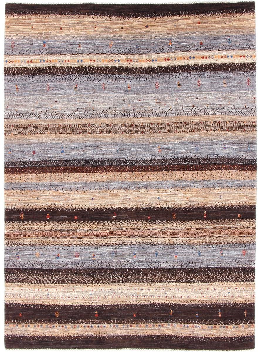 Orientteppich Perser Gabbeh Loribaft Nowbaft 165x229 Handgeknüpfter Moderner, Nain Trading, rechteckig, Höhe: 12 mm