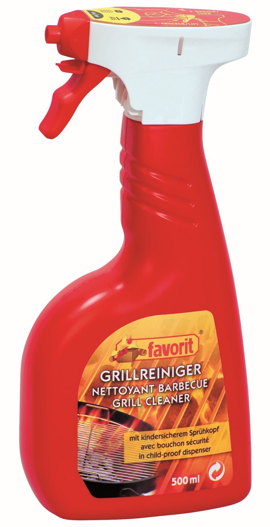 favorit Favorit Grillreiniger 500 ml entfettet, ideal für Rost und Grill Grillreiniger