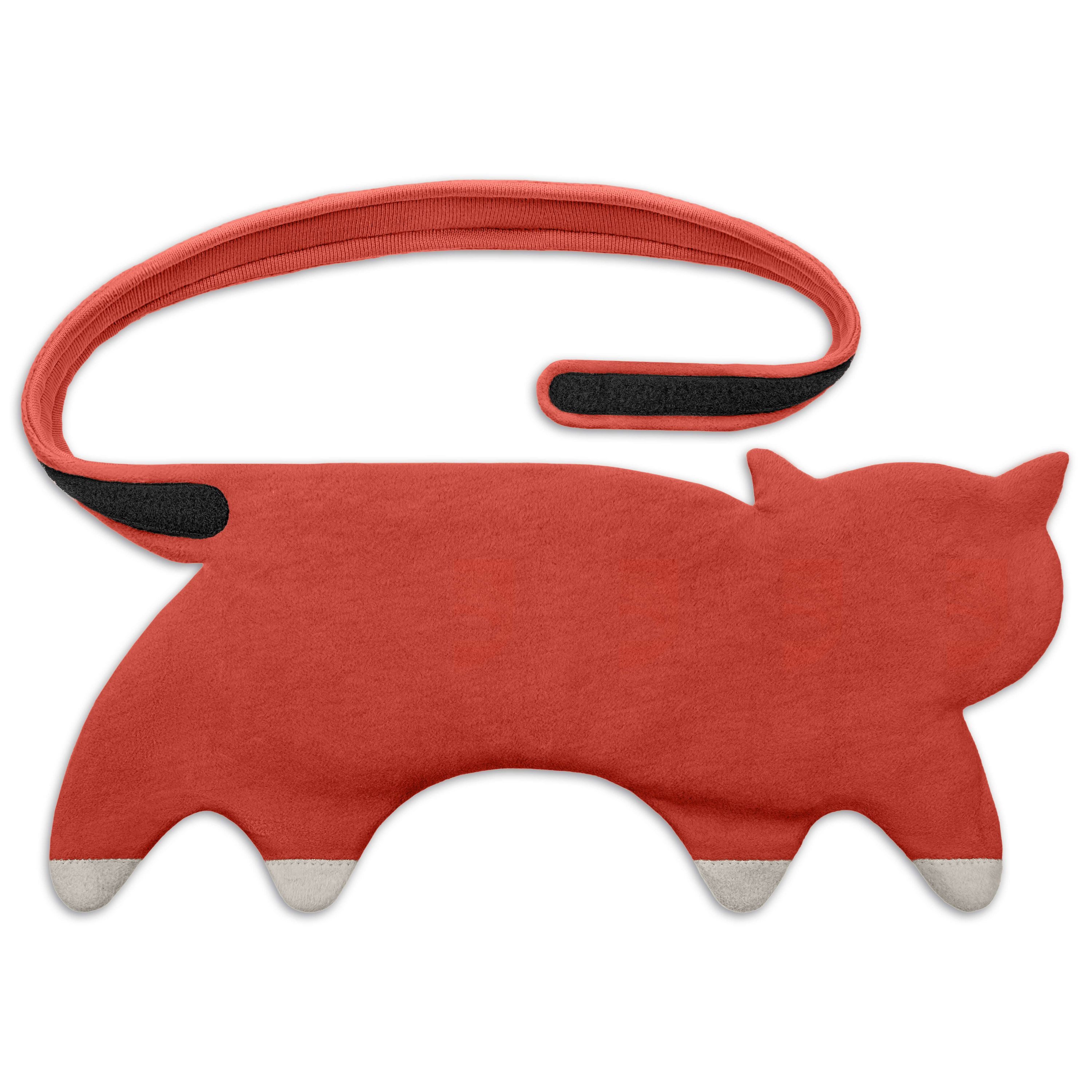 Leschi Wärmekissen mit 10-Kammern, Menstruationswärmegürtel Mikrowelle, waschbar, Katze