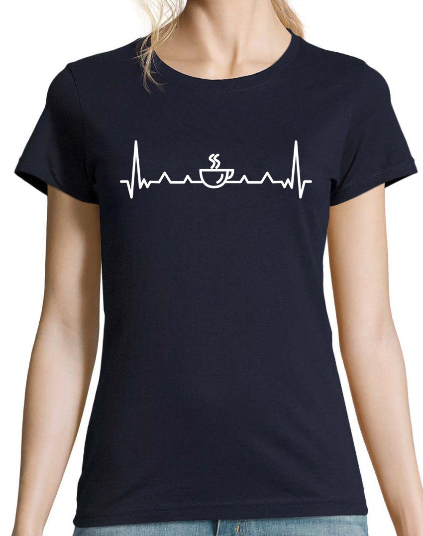 Youth Designz T-Shirt Herzschlag Kaffee Damen günstig online kaufen