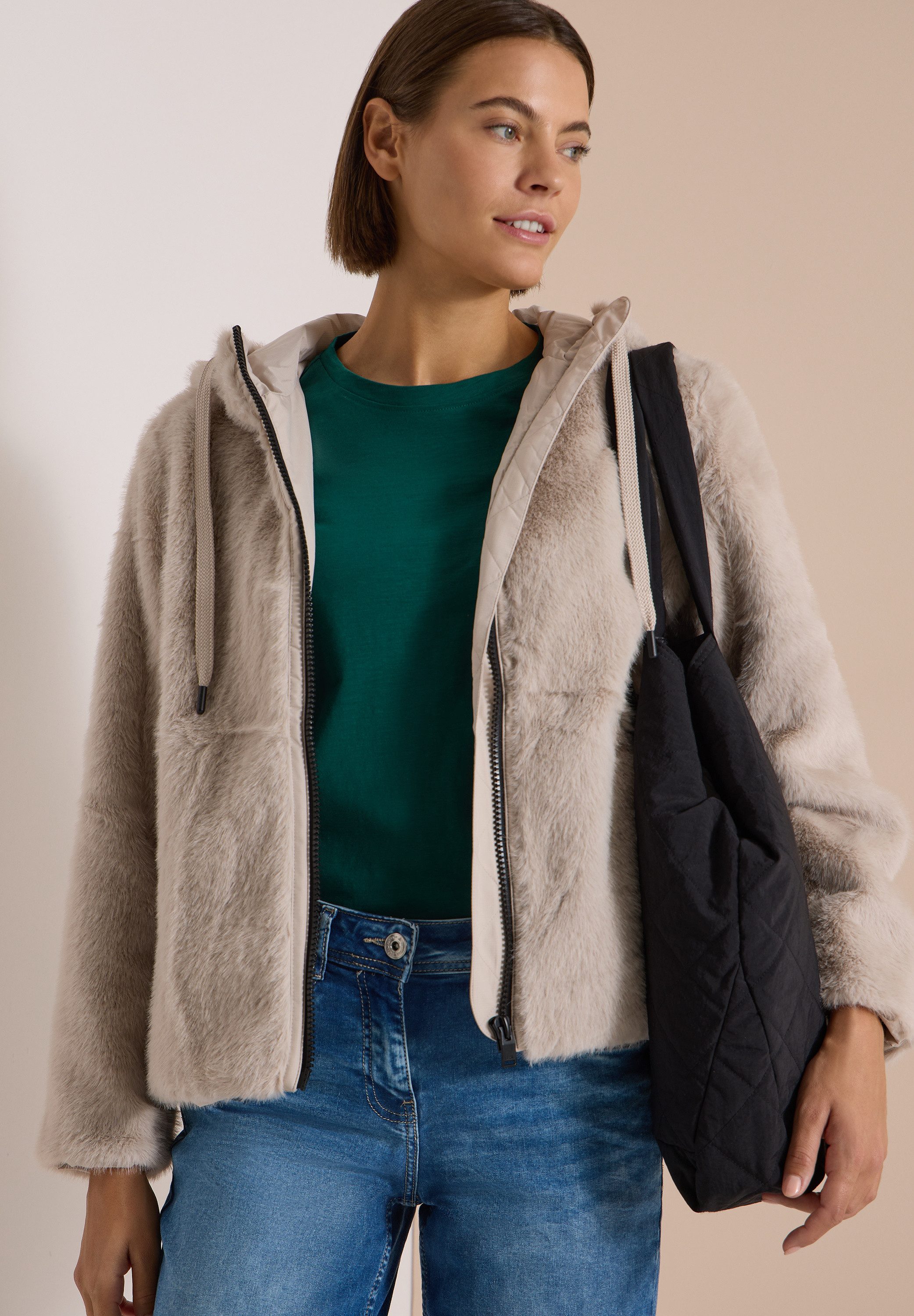 CECIL Softshelljacke mit Kapuze