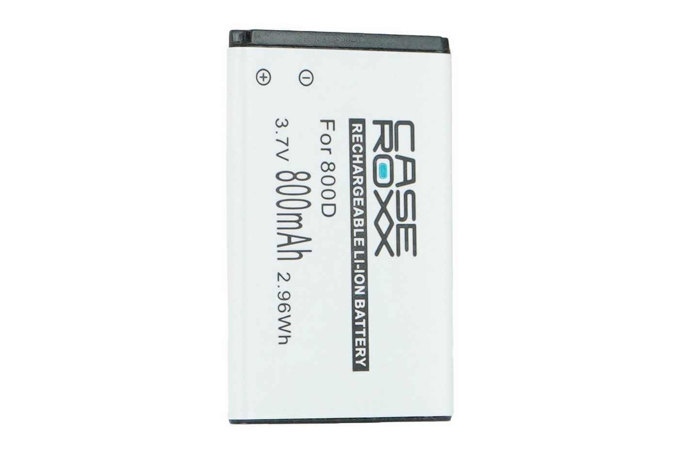 caseroxx Li Ion-Handy Akku für Tokvia T102 Handy-Akku Ersatzakku Li Ion 800 mAh (1 St), Überladungsschutz