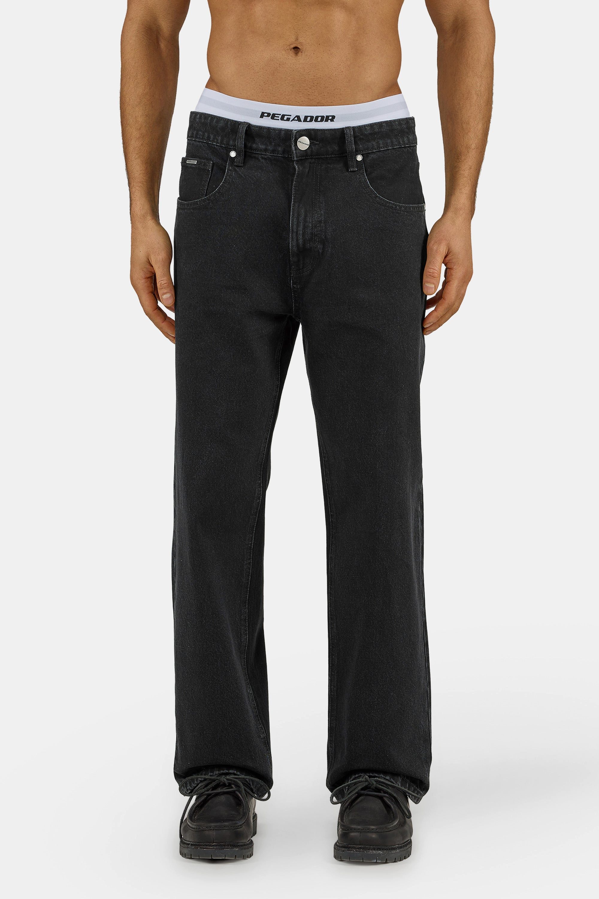 PEGADOR Loose-fit-Jeans Baltra Baggy Jeans Baumwolle, loose fit