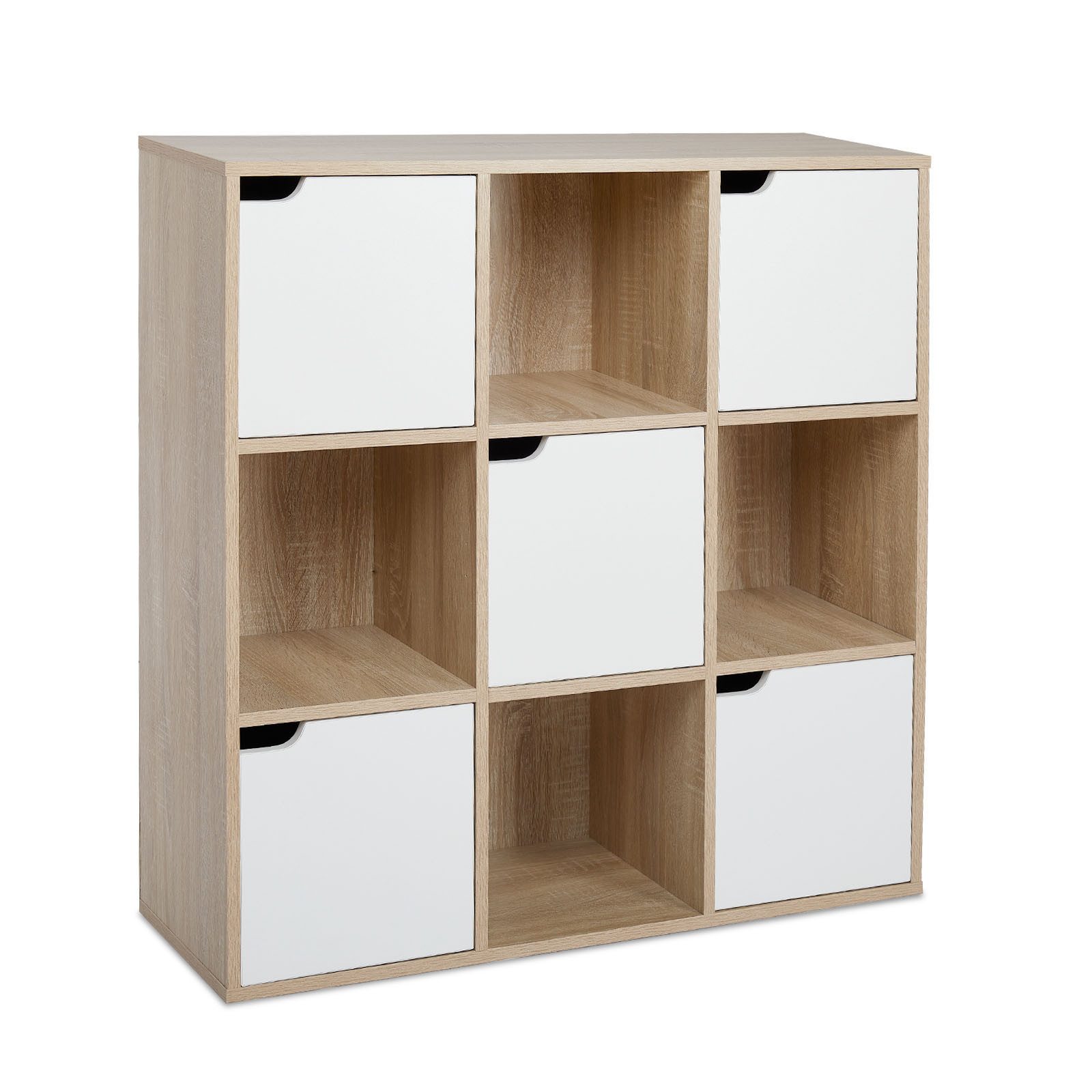 Mondeer Bücherregal Bücherschrank, Aufbewahrungsregal, 9 Fächer günstig online kaufen
