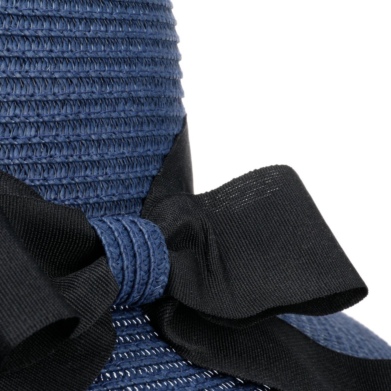 Lipodo Sonnenhut (1-St) Damenhut mit blau Ripsband