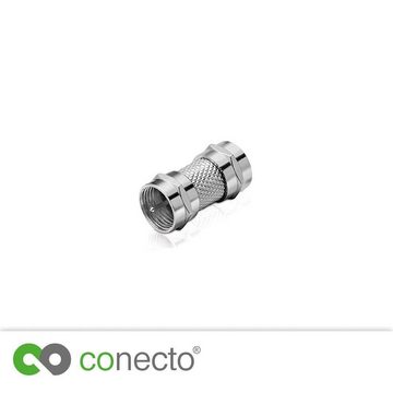 conecto conecto F-Verbinder, F-Kupplung, F-Stecker auf F-Stecker, Adapter zur SAT-Kabel