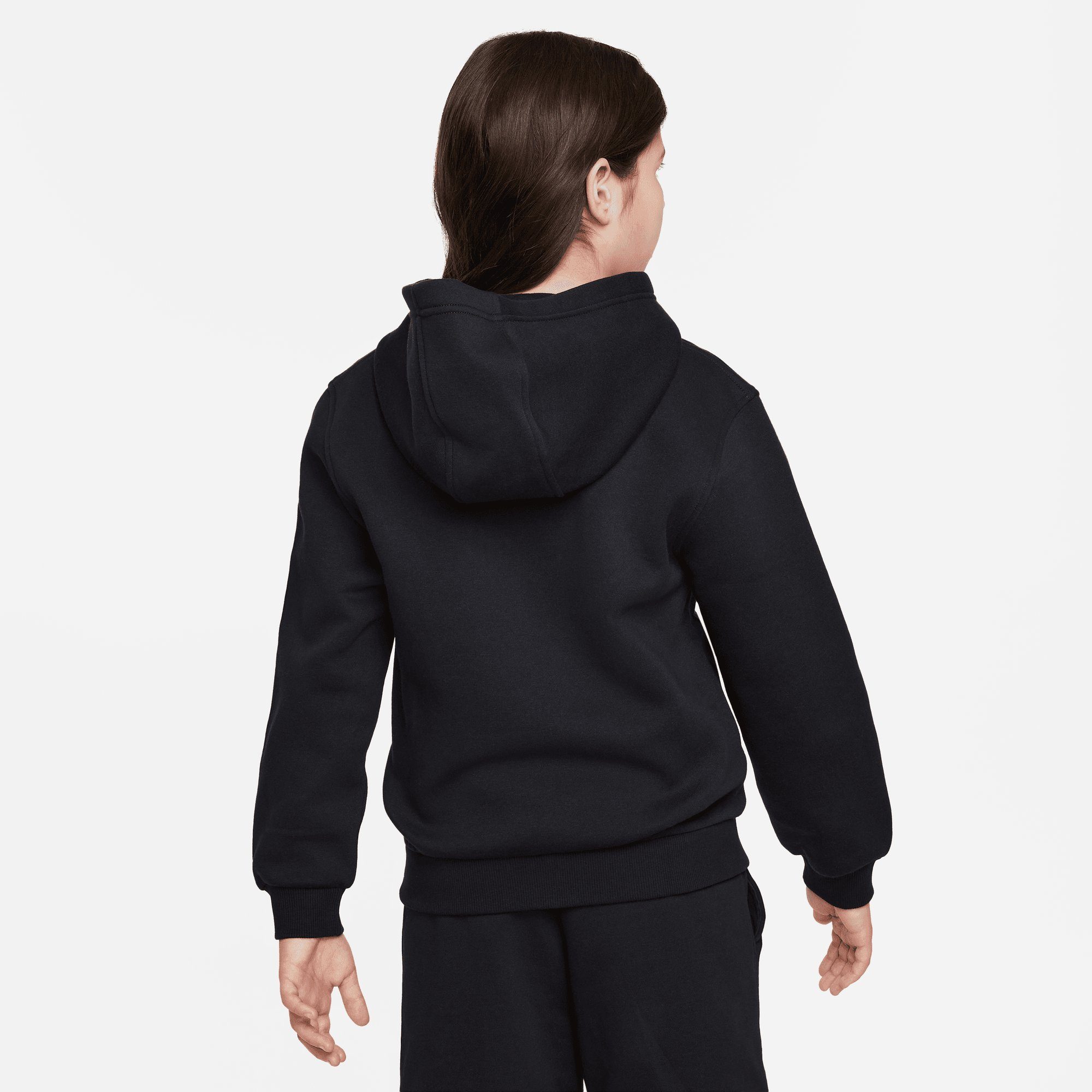 Nike Sportswear Kapuzensweatjacke K NSW CLUB FLC HD FZ LS LBR mit Kapuze, aus Baumwollmischung, Langarm, normale Länge