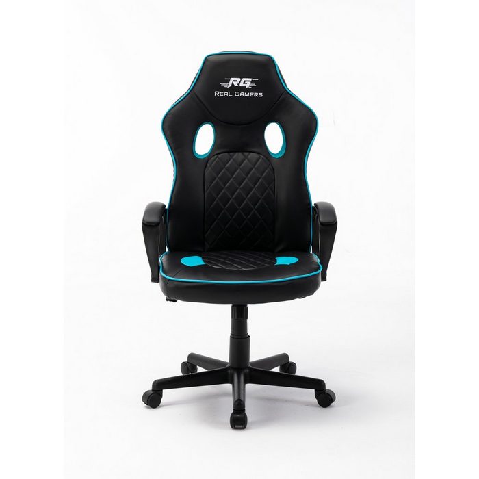 ebuy24 Gaming-Stuhl Real Gamers Basic Gaming Stuhl schwarz blau.