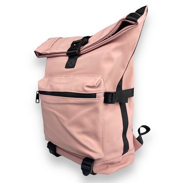 Taschen4life Laptoprucksack Rucksack wasserdicht 9049, Rolltop Backpack, A4 geeignet, Laptopfach, wetterfest