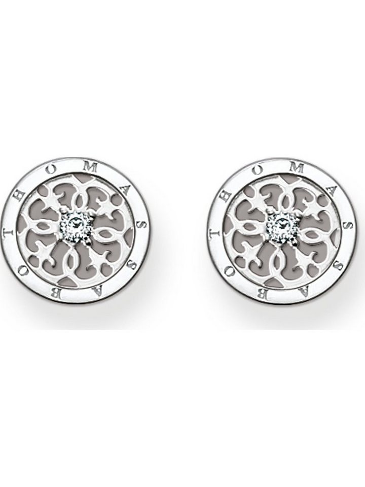 THOMAS SABO Paar Ohrstecker Thomas Sabo Damen-Ohrstecker 925er Silber  Zirkonia