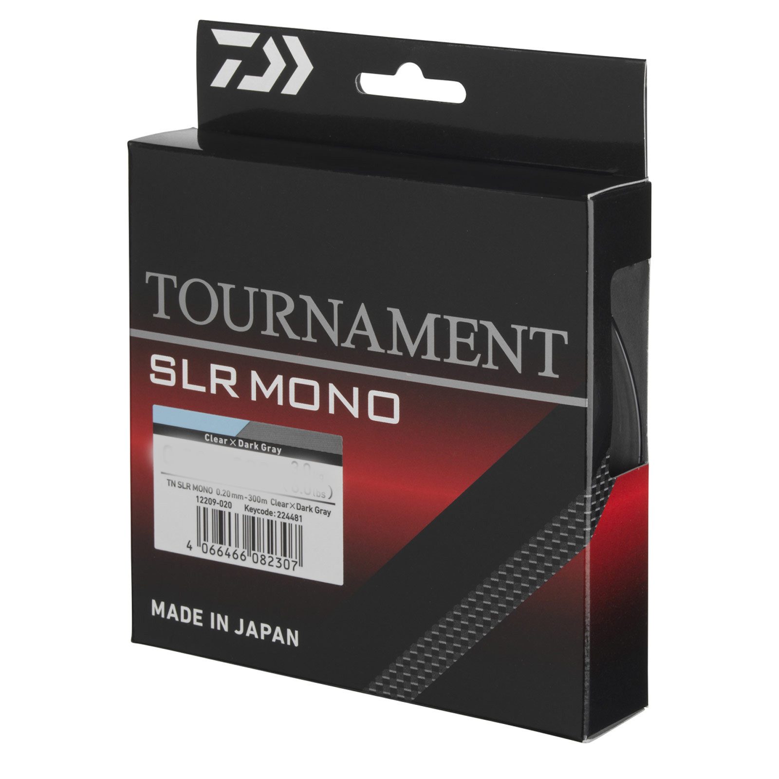 Daiwa Angelschnur, 300 m Länge, Daiwa TN SLR Mono 0,23mm 300m Clear DGRY Monofile Angelschnur