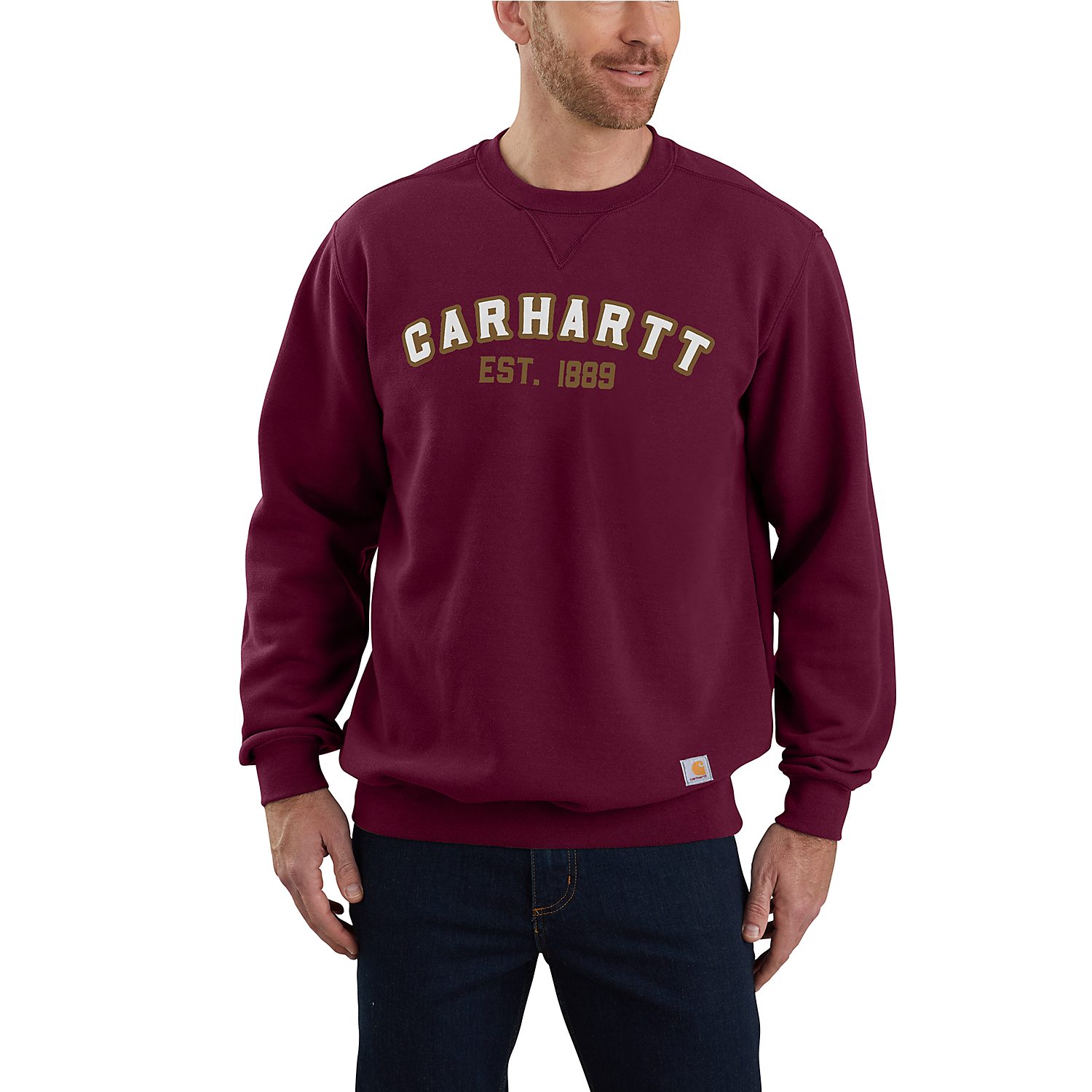 Carhartt Sweatshirt Crewneck, Port