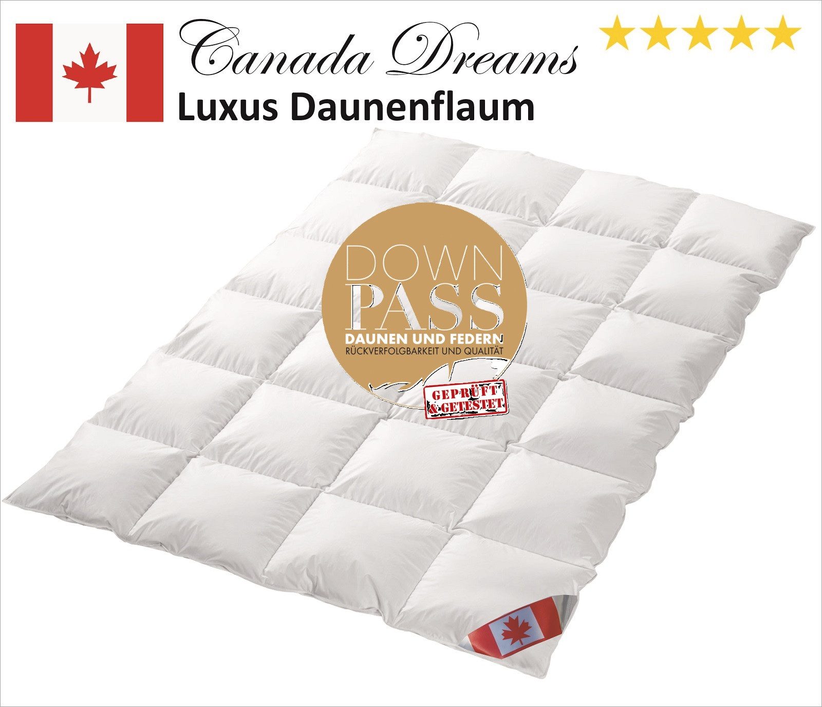 Canada Daunenbettdecke Canada Dreams Luxus Winter Daunendecke PLUS Wärmegra günstig online kaufen