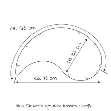 Theraline Stillkissen Das Yinnie - Sternenhimmel, 2-tlg., inkl. Bezug (Baumwolle) 135 cm, Füllung: Mikroperlen