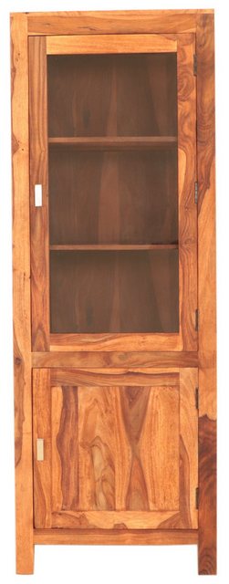Indischesmoebelhausde Vitrine Vitrine Amba 65x180x45 aus indischem Palisand günstig online kaufen