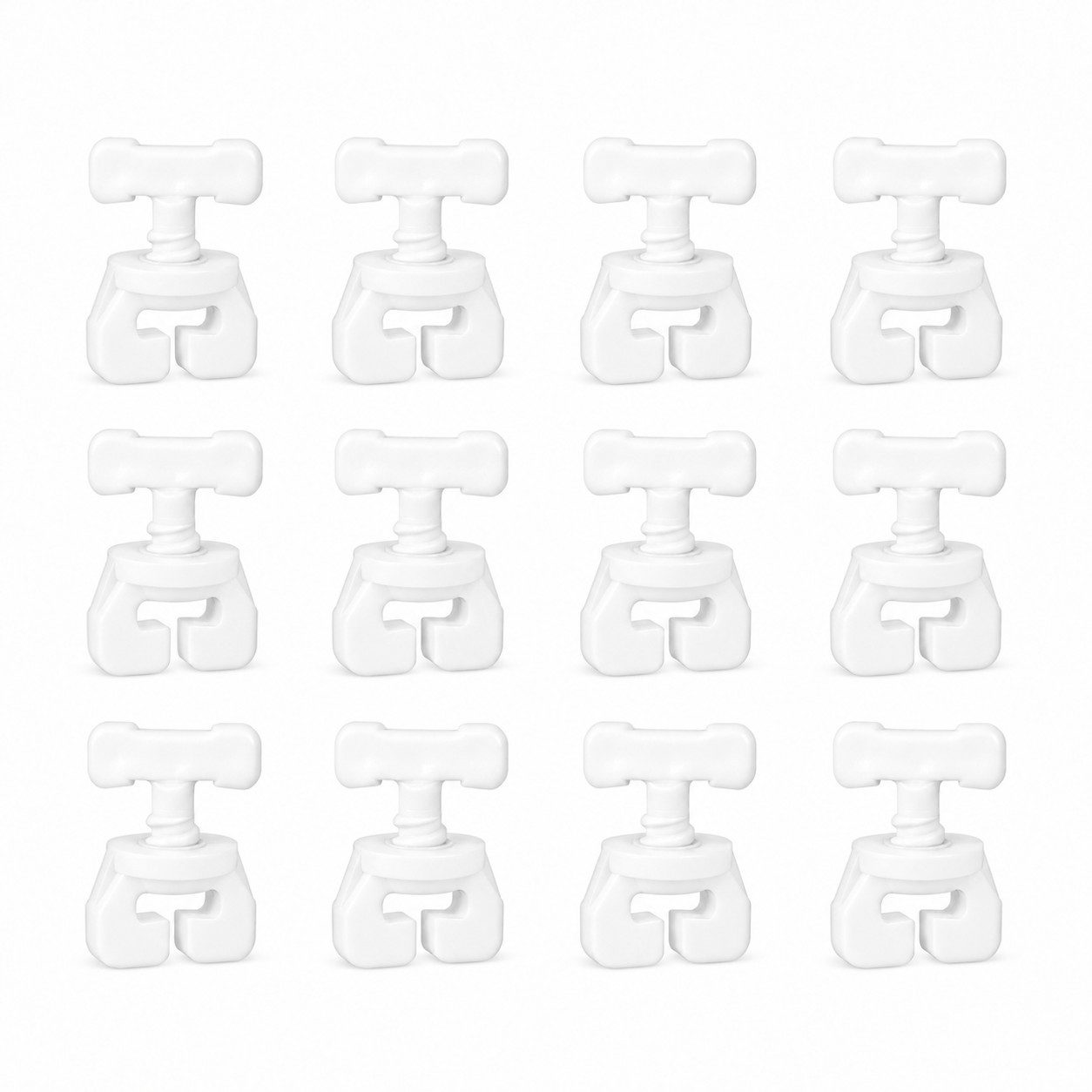 Bestlivings Feststeller Gardinenstopper, Gardinenschienen, Innenlaufschienen, (12-St), Zwischenfeststeller, Kunststoff, für gängige Schienensysteme geeignet