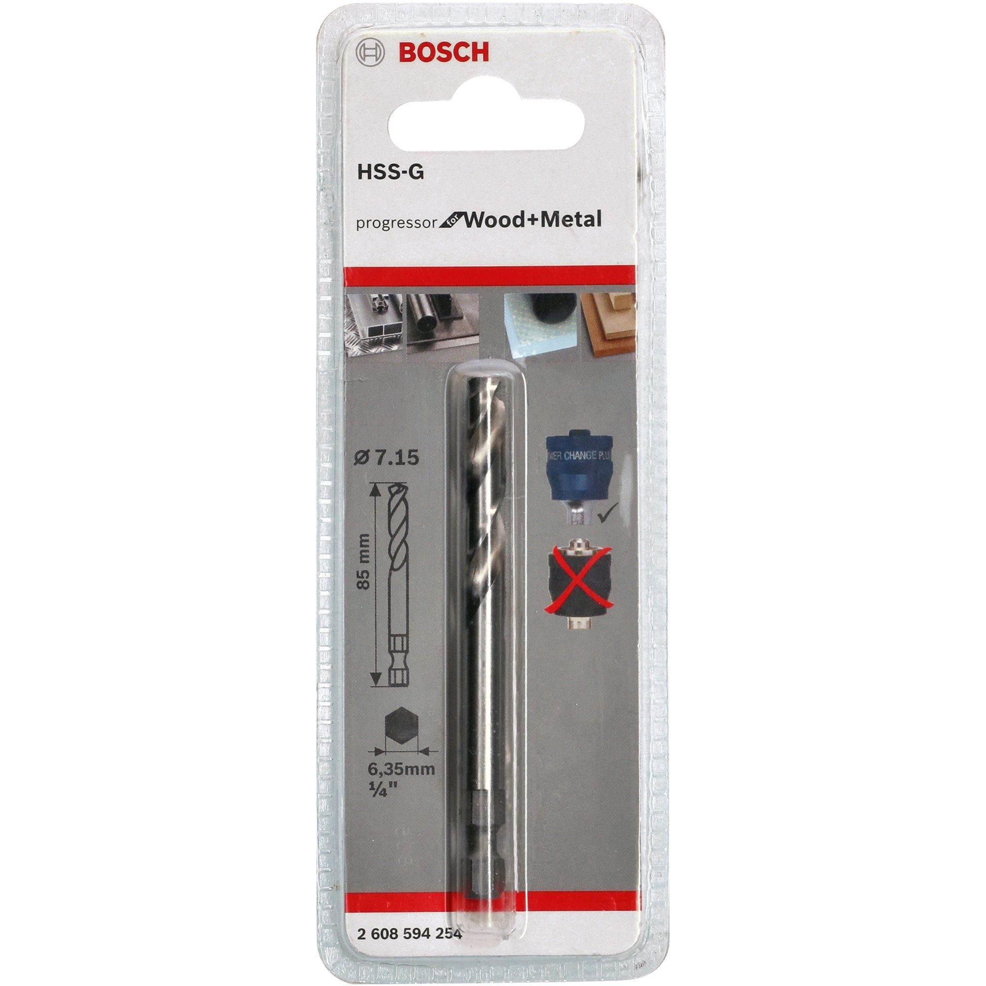 Bosch Professional Bohrer- und Bitset Bosch Professional Zentrierbohrer Plus HSS-G, Ø